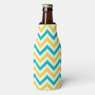 Rafraîchisseur Pour Bouteille Teal, Pineapple, Wht Large Chevron Zig Zag