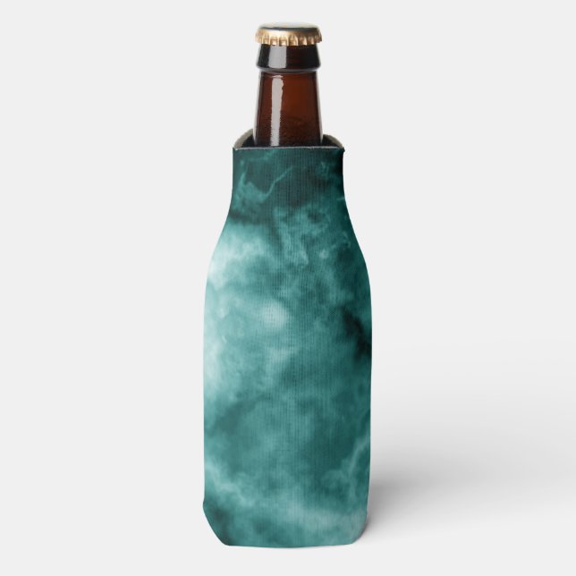 Rafraîchisseur Pour Bouteille Texture en marbre vert foncé (Bottle Devant)