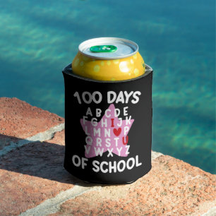 Rafraîchisseur Pour Canette 100 jours d'école Alphabet 100ème jour Enseignant