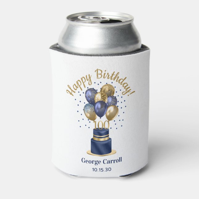 Rafraîchisseur Pour Canette 100e anniversaire Marine Blue Balloon Cake (Can Dos)