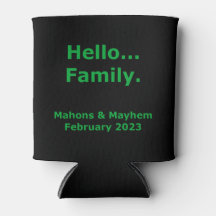 2023 Hello Family Personnalisable Can Cooler
