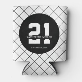 Rafraîchisseur Pour Canette 21e anniversaire personnalisé Moderne et élégant