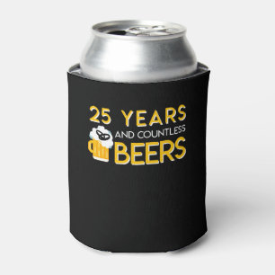 Rafraîchisseur Pour Canette 25ème Bière d'anniversaire de mariage innombrabl