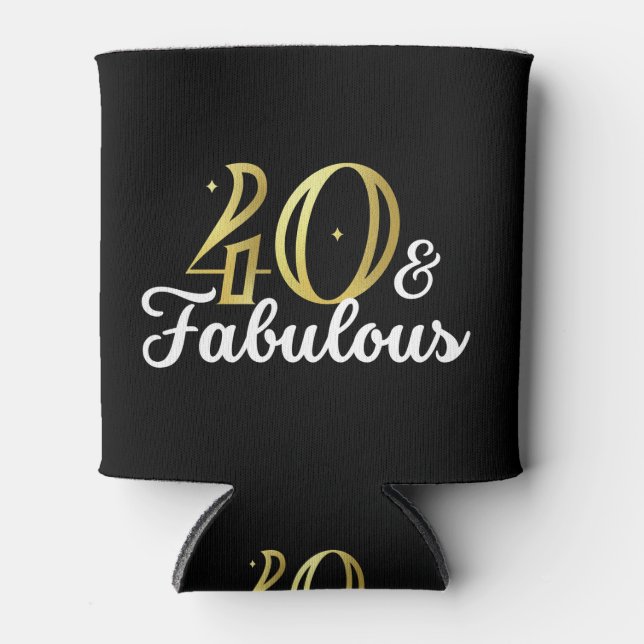 Rafraîchisseur Pour Canette 40 Et Fabuleux 40E Anniversaire (Devant)