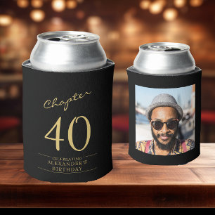 Rafraîchisseur Pour Canette 40e anniversaire Black Gold Modèle photo