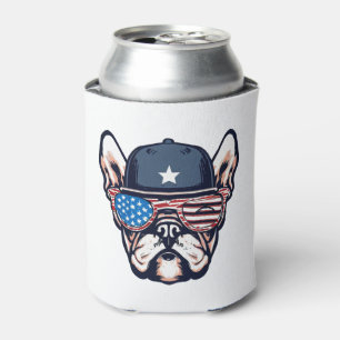 Rafraîchisseur Pour Canette 4 juillet du week-end de French Bulldog
