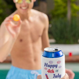 Rafraîchisseur Pour Canette 4 juillet heureux