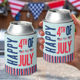 Rafraîchisseur Pour Canette 4 juillet Mignon Drapeau USA Américain Patriotique