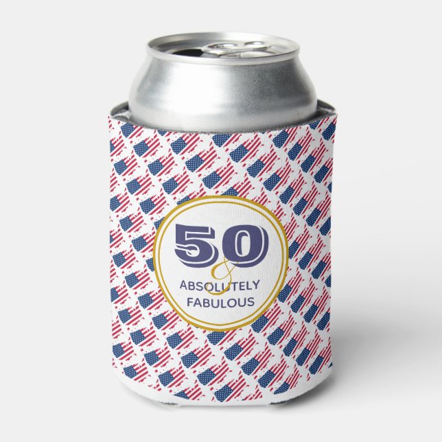 Rafraîchisseur Pour Canette 50 absolument fabuleux États-Unis USA Monogramme (Can devant)