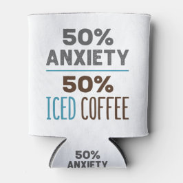 Rafraîchisseur Pour Canette 50% d'anxiété 50% café glacé
