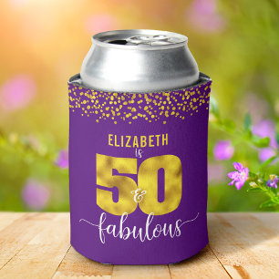 Rafraîchisseur Pour Canette 50 et fabuleux dots de parties scintillant en or v
