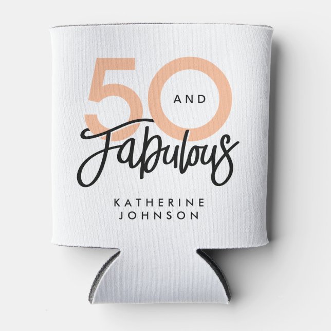 Rafraîchisseur Pour Canette 50 et fabuleux moderne 50e anniversaire (Devant)