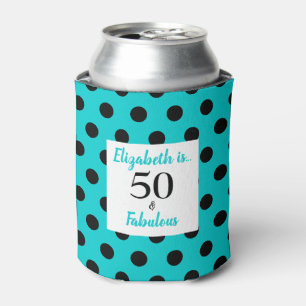 Rafraîchisseur Pour Canette 50 et Fabuleux Turquoise Blue Birthday Party