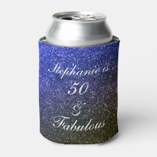 Rafraîchisseur Pour Canette 50 Et Fabulous Birthday Blue Black White Parties s