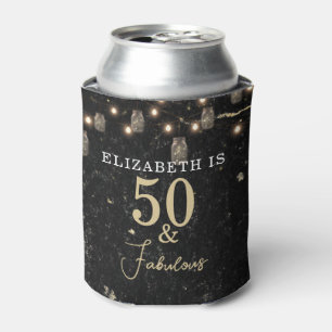 Rafraîchisseur Pour Canette 50 et Fabulous Gold Marbre noir Mason Jar Lumières