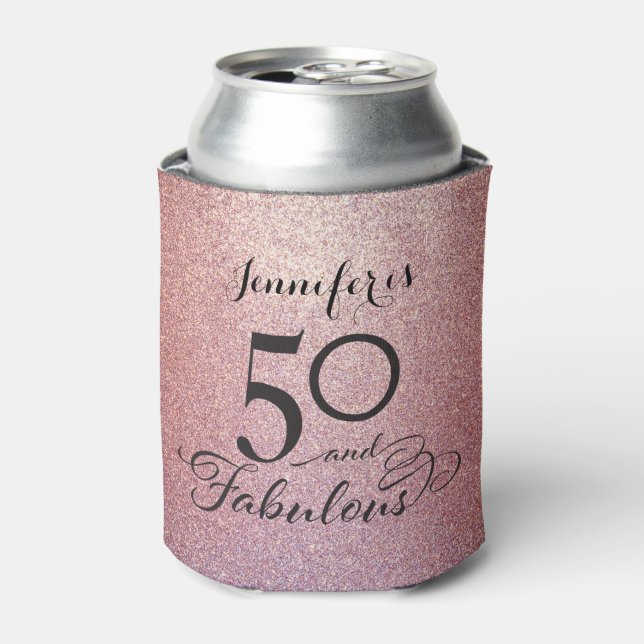 Rafraîchisseur Pour Canette 50 et Parties scintillant fabuleuse Anniversaire C (Can devant)