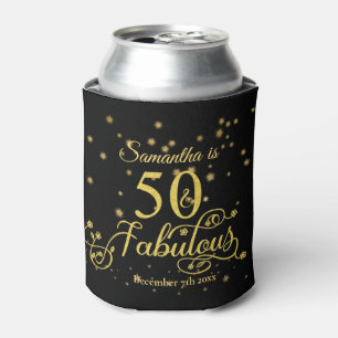 Rafraîchisseur Pour Canette 50e anniversaire 50 et fabuleuses Parties scintill