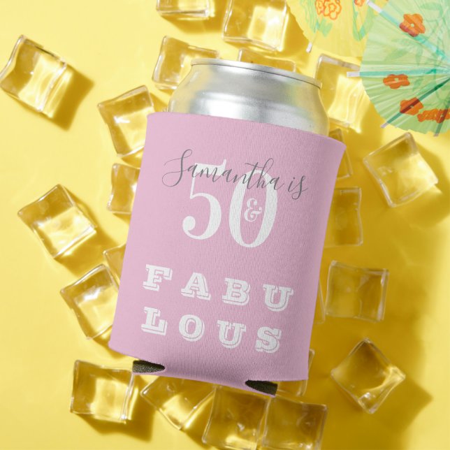 Rafraîchisseur Pour Canette 50e anniversaire 50 fabuleuse fête d'anniversaire  (Été in situ)
