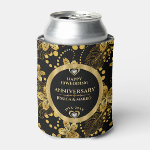 Rafraîchisseur Pour Canette 50e anniversaire de Mariage feuilles tropicaux