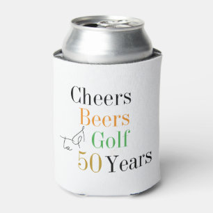 Rafraîchisseur Pour Canette 50e anniversaire Golf Cheers Bières Party Minimal