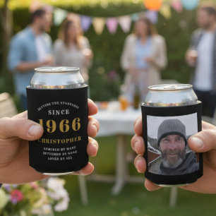 Rafraîchisseur Pour Canette 60e anniversaire Black Gold avec photo