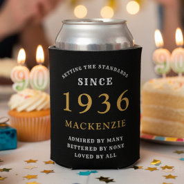 Rafraîchisseur Pour Canette 90e anniversaire personnalisé 1931 Black Gold Huge