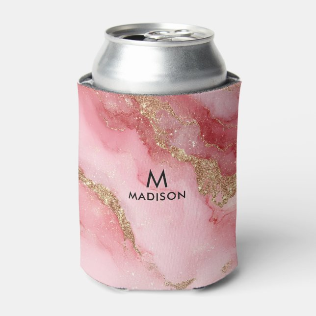 Rafraîchisseur Pour Canette A luxurious pink marble background (Can devant)