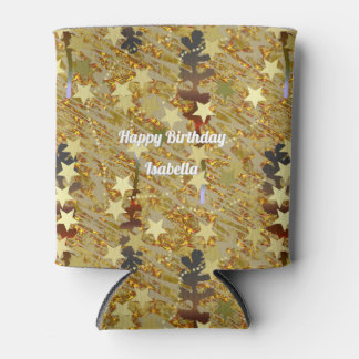 Rafraîchisseur Pour Canette Abstract Stencil Pattern Glitz Any Age Birthday