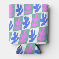 Abstrait Matisse Inspiré Plante feuille À damiers