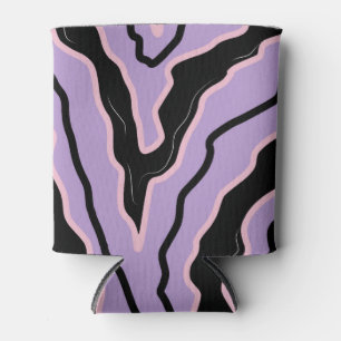 Rafraîchisseur Pour Canette Abstrait noir violet marbre Boho Super Motif