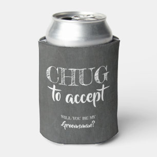 Rafraîchisseur Pour Canette Accepter - Proposition Amusante De Groomsman