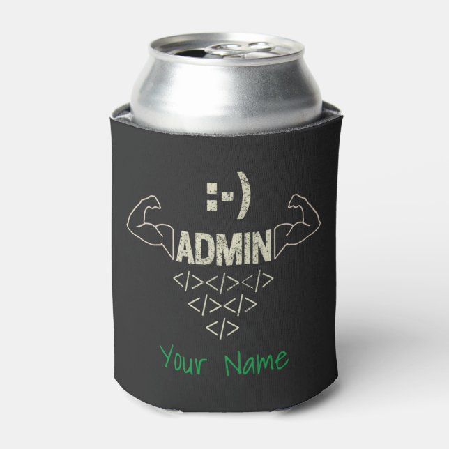 Rafraîchisseur Pour Canette Administrateur Administrateur IT Sysadmin Informat (Can devant)
