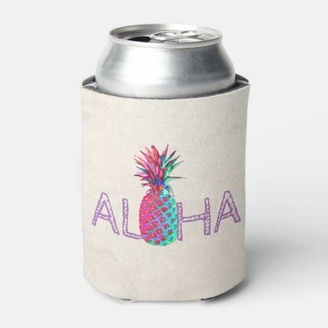 Rafraîchisseur Pour Canette Adorable Aloha Hawaiian Pineappy (Can devant)