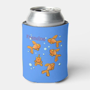 Rafraîchisseur Pour Canette Adorable heureux motif de poisson rouge caricature