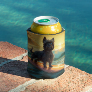 Rafraîchisseur Pour Canette Affenpinscher Beach Surf Peinture