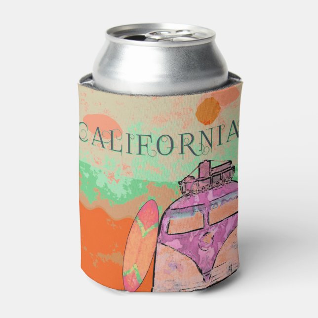 Rafraîchisseur Pour Canette Affiche de voyage en Californie (Can devant)