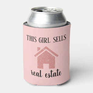 Rafraîchisseur Pour Canette Agent immobilier rose Gold