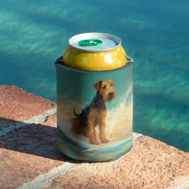 Rafraîchisseur Pour Canette Airedale Beach Surf Peinture (Piscine in situ)