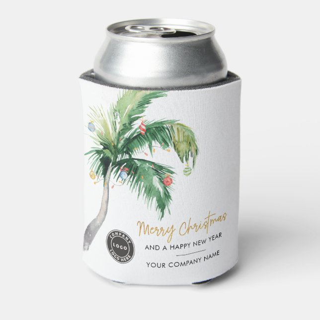 Rafraîchisseur Pour Canette Ajouter Business Logo Noël Palm Tree Holiday (Can Dos)