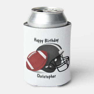 Rafraîchisseur Pour Canette Ajoutez votre nom Joyeux Anniversaire Football