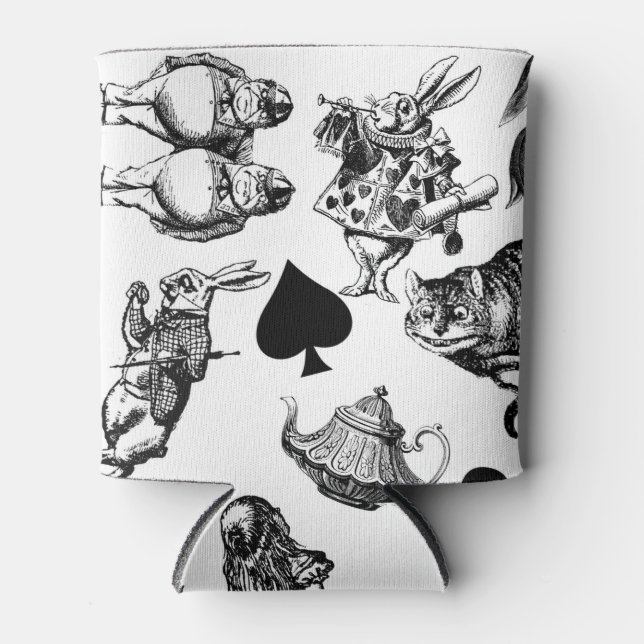 Rafraîchisseur Pour Canette Alice White Rabbit Wonderland Classic (Devant)