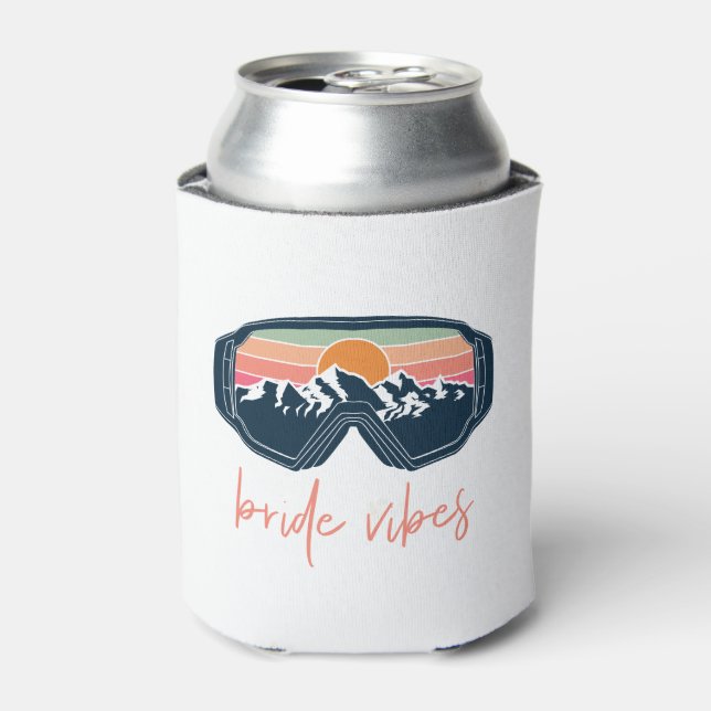 Rafraîchisseur Pour Canette ALLIE Ski Snowboard Goggle Mountain Bride Vibes (Can devant)
