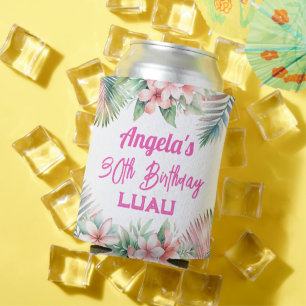 Rafraîchisseur Pour Canette Aloha Luau Tropical Adulte Anniversaire