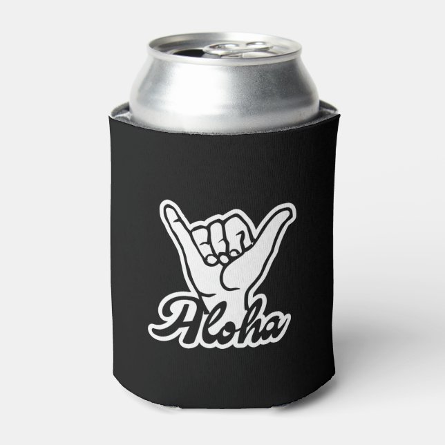 Rafraîchisseur Pour Canette Aloha Shaka Hand, Hang Loose sign (Can devant)