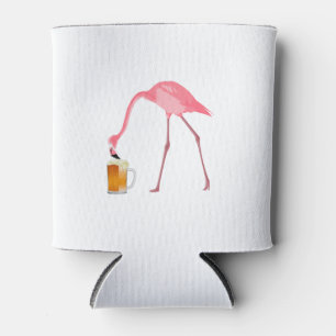 Rafraîchisseur Pour Canette Amant rose de bière de Flamant rose
