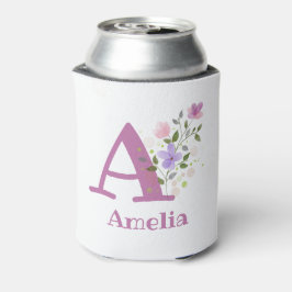 Rafraîchisseur Pour Canette Amelia Nom avec un motif floral