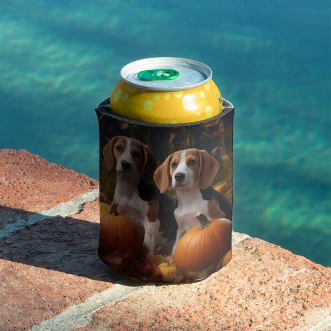 Rafraîchisseur Pour Canette American Anglais Foxhound Puppy Automne Delight (Piscine in situ)