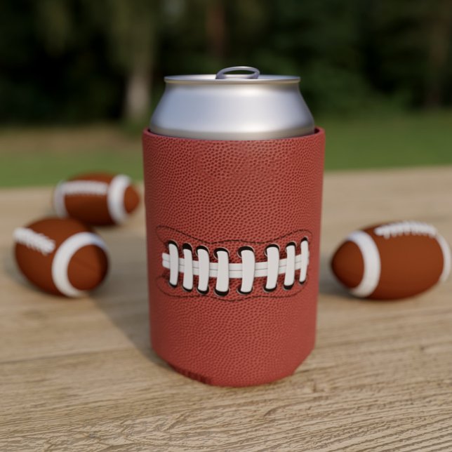 Rafraîchisseur Pour Canette American Football Tailgate Party Can Cooler (Hup! Add your initial to this american football themed can cooler and settle down to watch the game)