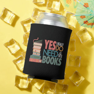 Rafraîchisseur Pour Canette Amour de livre et de lecture Cooler