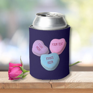 Rafraîchisseur Pour Canette Amour drôle Bière Bonbon Coeur Texte personnalisé